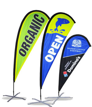 Teardrop Flags Combo (3pcs) Printing in Joburg | Stain Digital And Imaging